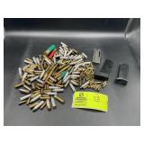 GROUP OF MISC LOOSE AMMO, .22 CAL, .38 SPL, .45 AU