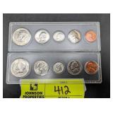 PAIR OF, 1964, UNITED STATES PROOF OR UNCIRCULATED