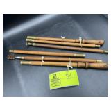 PAIR OF ANTIQUE/VINTAGE WOODEN GUN CLEANING RODS