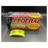 BOX OF FEDERAL 100 ROUNDS, 12 GA. 7 1/2 SHOT 2 3/4