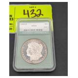 1882 S MORGAN SILVER DOLLAR IN PROTECTIVE CASE GRA