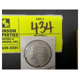 1889 MORGAN SILVER DOLLAR, NO MINT MARK, IN SLEEVE