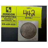 1921 MORGAN SILVER DOLLAR, NO MINT MARK