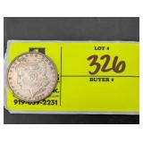 MORGAN SILVER DOLLAR, 1888, NO MINT MARK