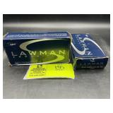 2 BOXES 50 ROUNDS EACH, SPEER LAWMAN AMMUNITION, .