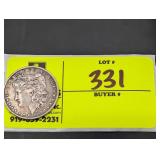 MORGAN SILVER DOLLAR, 1890, NO MINT MARK