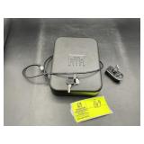 SMALL METAL LOCKING GUN CASE WITH CABLE, 8 IN X 6