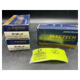 3 BOXES 50 ROUNDS EACH, MAGTECH .38 SPECIAL +P 158