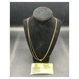 NECKLACE MARKED 585, WITH PENDANT NO MARKINGS, CHA