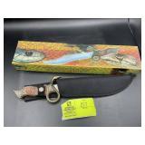 SNAKE CHARMER, CUSTOM DESIGNED FIGHTING KNIFE, 15