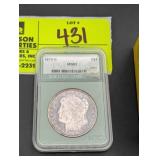 1879 S MORGAN SILVER DOLLAR IN PROTECTIVE CASE GRA