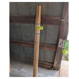 PAIR OF WOODEN WHEELBARROW HANDLES