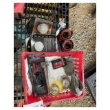 BASKET WITH LIFTING STRAPS, RESPERATORS, GLOVES