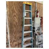 8 FT FIBERGLASS LADDER, WERNER