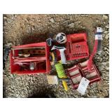 CARRY TRAY WITH WIRE BRUSHES, TAPE DESPENSER, STRI