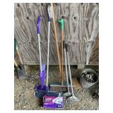GROUP INCLUDING BROOMS, DUST MOPS, SCRAPERS