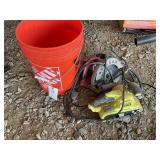 GROUP INCLUDING HOME DEPOT BUCKET, SKIL SAW 7 1/4I