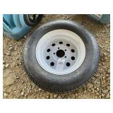 205/75/R15 TRAILER TIRE ON 5 LUG WHEEL