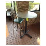 HIGH TOP ROUND TABLE, 30 IN DIAMETER X 42 IN HIGH,