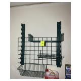 SET OF 3 HANGING BASKETS WITH RACKS, APPROX 30 IN