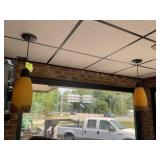GROUP OF 7 PENDANT LIGHTS