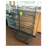 6 TIER ROLLING POTATO CHIP RACK, 36 IN X 20 IN X 5