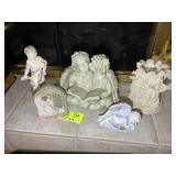 GROUP OF RELIGIOUS THEMED FIGURINES, 4 IN UP TO 9