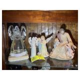 GROUP OF RELIGIOUS THEMED FIGURINES, 6 IN UP TO 10