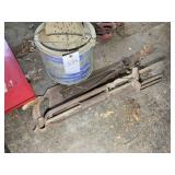 MINNOW BUCKET, HAND SAW, ANIMAL TRAP