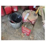 METAL GAS CANS AND FUNNELS