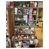 MISC GROUP OF PAINTS, RIVET GUN, FASTENERS, ETC