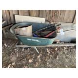 TRUE TEMPER WHEELBARROW WITH TRACTOR TOP LINKS