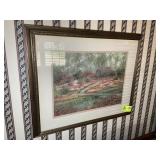 FRAMED AND MATTED PRINT, 35 IN X 29 IN
