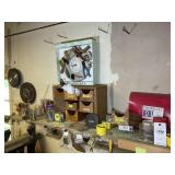 CONTENTS OF SHELF INCLUDING, FASTENERS, TAPE MEASU