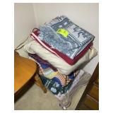 GROUP OF MISCELLANEOUS BLANKETS AND THROWS