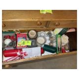 DRAWER WITH ASSORTED CANDLES