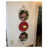 GROUP INCLUDING DECORATIVE PLATES, PLATE HANGER, F