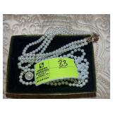 GROUP OF IMITATION PEARL NECKLACES