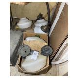GROUP OF VINTAGE HANGING LIGHTS