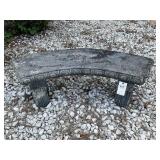 PAIR OF CONCRETE BENCHES, APPROX 49 IN LONG