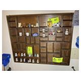 TRINKET SHELF, NO CONTENTS, 24 IN X 20 IN
