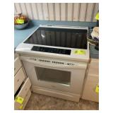 WHIRLPOOL SLIDE IN VENTED GLASS COOK TOP STOVE, MO