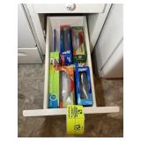 DRAWER WITH PARCHMENT PAPER, SARAN WRAP, ZIP LOCK