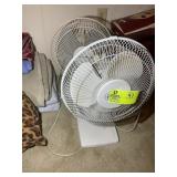 PAIR OF TABLE TOP PEDESTAL FANS