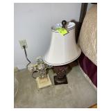 TABLE LAMP 18 IN TALL AND CROSS 16 IN TALL