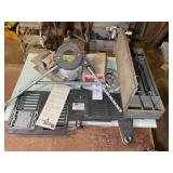 GROUP OF ROUTER ACCESSORIES, BIT SHARPENER, ROUTE