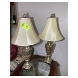 PAIR OF TABLE LAMPS, APPROX 31 IN TALL