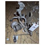 GROUP OF SAUSAGE MEAT GRINDERS,  KITCHEN ITEMS