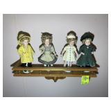 DECORATIVE WOODEN SHELF APPROXIMATELY 24 IN WIDE B