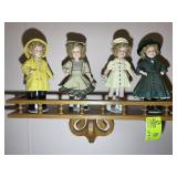 GROUP OF FOUR DOLLS